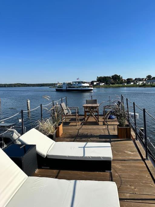 Premium Hausboot Trave Traum Apartment Lübeck Exterior foto